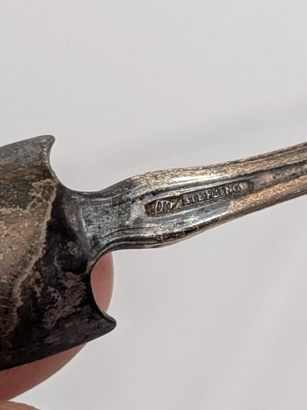 Sterling Silver Salt Spoon | Mechanics Sterling Co Early 20th Century